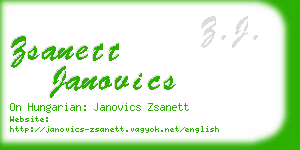 zsanett janovics business card